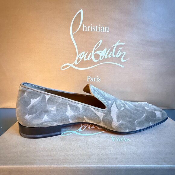 Christian Louboutin 3240038 Dandelion Flat Velvet Leather Loafers shoes, 43, 44 - Picture 6 of 13